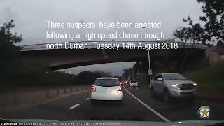 High Speed Chase Through North Durban  Three Hijackers Arrested  South Africa [upl. by Ycinuq717]