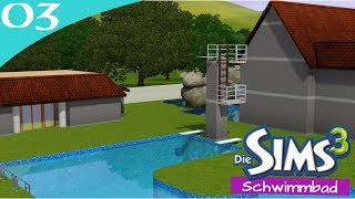 HausbauReihe 603 Schwimmbad Lets Build Sims 3 Haus [upl. by Kehoe]