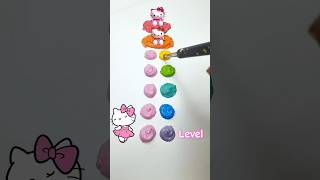 Hello Kitty color change colormixing color mixing art painting [upl. by Ofella913]