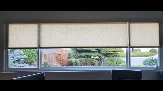 Yoolax Smart Roller Shades  Inside Mount Installation for 145 inch width window [upl. by Blood]