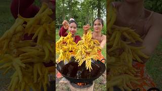 Chicken feet crispy cook recipe cooking cook food shortvideo shorts recipe [upl. by Samtsirhc862]