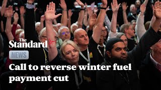 Labour conference backs call to reverse winter fuel payment cut [upl. by Eolhc]