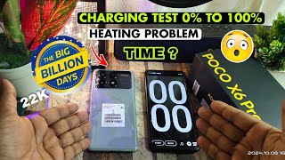 Flipkart BBD Poco X6 Pro 5G Full Charging Test 5000mah Battery 🔋 With 67W Fast Charger  Heating [upl. by Kaylil]