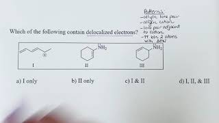 Identifying delocalized electrons example [upl. by Betti]