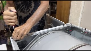 How to remove the front panel of a Samsung Dryer [upl. by Aderfla233]