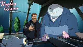 Jim Gordon Teaches king Shark Coparenting  Harley Quinn 4x06  Mr bugs [upl. by Leyes]