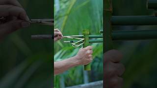 DIY Bamboo Mechanism  Handmade EcoFriendly Craft shortvideo craftideas [upl. by Elbys]