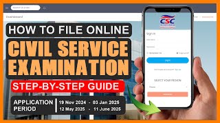 HOW TO FILE CIVIL SERVICE EXAM ONLINE 2025 [upl. by Camilo]