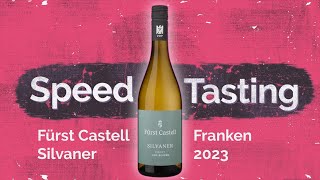 Vier Flaschen Speedtasting Fürst Castell Silvaner vom Keuper [upl. by Pritchett]