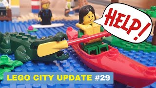 Útok krokodýla v LEGO městě 😬🐊  LEGO CITY UPDATE 29 [upl. by Llertnad370]