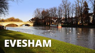 Evesham in Worcestershire UK  Beautiful Abbey Park Buildings amp River Avon [upl. by Juieta288]