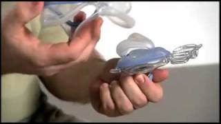 Removing the cushions  Respironics EasyLife Nasal CPAP Mask [upl. by Nylehtak150]