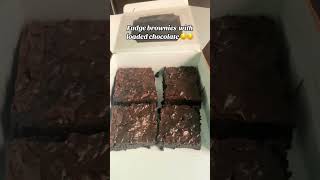 Fudge brownies🤤 fudgebrownies sugarliciousdelights chocolatelover shorts [upl. by Oigimer]