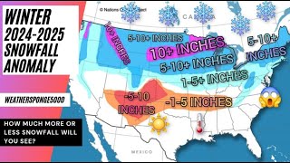 Winter 20242025 Snowfall Anomaly Forecast [upl. by Andras165]