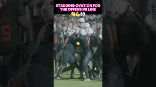 STANDING OVATION FOR THE OFFENSIVE LINE football highschoolfootball americanfootball shorts [upl. by Im173]