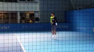 Stanislas Wawrinka  Practice ATP World tour 2014 [upl. by Parrie172]