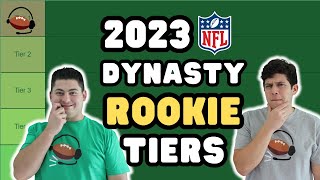 📊 Dynasty Rookie Rankings with TIERS  Dynasty Fantasy Football 2023 [upl. by Walley]