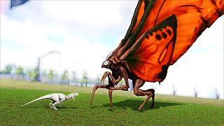 MOTHRA Vs Indominus RexGigaReaper and Dinos  Ark Survival Evolved Dinosaur Battle [upl. by Aras]