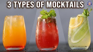 3 Quick amp Easy Homemade Mocktails  NonAlcoholic Drinks For Date Nights GetTogether Parties [upl. by Hole360]