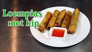 Recept Loempias met kip  Koken met Mo Academy [upl. by Tsai752]