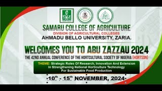 Horticultural Society of Nigeria HORTSON Conference 2024 [upl. by Bray503]