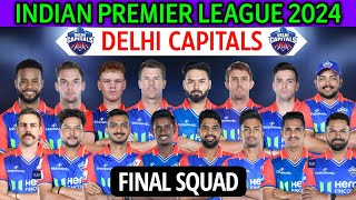 IPL 2024 Delhi Capitals New Squad  Delhi Team Squad 2024  DC Team Full Squad  DC Team 2024 [upl. by Eniaral]