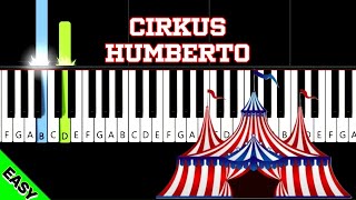 Cirkus Humberto  Karel Svoboda  Piano Tutorial [upl. by Birecree]