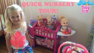 Quick Baby Alive Doll Nursery Tour with Skye😊🍼💖 [upl. by Thurber]