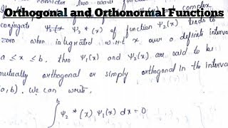 Orthogonal and Orthonormal Functions Explained in Hindi  Quantum Mechanics  Unboxing Physics [upl. by Volny]