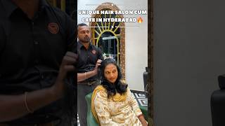 UNIQUE HAIR SALON IN HYDERABAD🔥hairsalon hairstyle hyderabad secunderabad chickenbiryani [upl. by Annauqahs656]