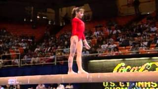 Dominique Moceanu  Balance Beam  1996 US Gymnastics Championships  Women [upl. by Bullough]