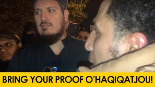 Shamsi Challenges Daniel Haqiqatjou Bring Your Proof  Part 3  Speakers Corner [upl. by Eahcim]