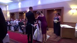 Handfasting Ceremony of Gavin amp Amanda in the Westerwood Hotel [upl. by Sammons]