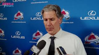 MIKKO RANTANEN HAT TRICK  Jared Bednar Postgame Interview  Avalanche  Blues  March 19th 2024 [upl. by Arihsat]