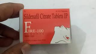 Fire 100 MG Tablet Sildenafil Citrate Tablet  Uses Dosage Side Effects Price in hindi [upl. by Irahcaz]