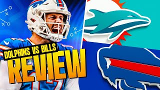 Dolphins vs Bills Week 9 NFL Review  PFF [upl. by Einhpets]