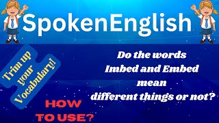 Vocabulary  Spoken English  New word [upl. by Joashus276]