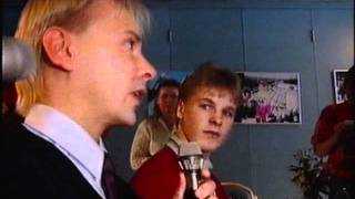 Matti Nykänen ja Toni Nieminen haastattelussa Olympialaiset 1992 [upl. by Kay326]