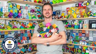 My Crazy Cube Collection  Guinness World Records [upl. by Milburr]