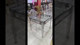 acrylic table supplier clear banqut table supplier acrylictablebanquetablesuyeefurniture [upl. by Digdirb]