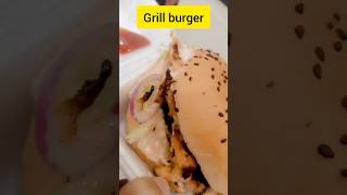 Grill burger grillburger burger foodowood ytshorts youtubeshorts reels food foodcravings [upl. by Eilerua646]