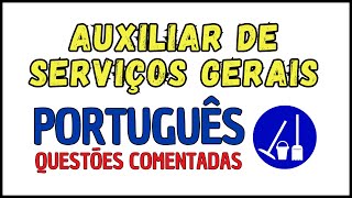 🔥 AUXILIAR DE SERVIÇOS GERAIS  SIMULADO DE PORTUGUÊS BÁSICO PARA CONCURSO PÚBLICO [upl. by Anawat809]