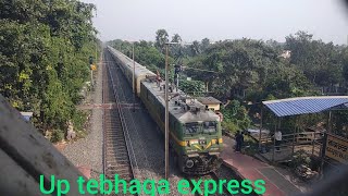 13161 kolkata balurghat tebhaga express ad wag9 hc locomotive [upl. by Erlinna]