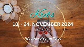 KREBS ♋️ quotUNGLAUBLICH GUTE LEGUNG DAS GROßE GLÜCKquot Krebs 18  24 November 2024 Tarot [upl. by Holbrook]