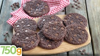 Recette de Cookies tout chocolat  750g [upl. by Vedis]