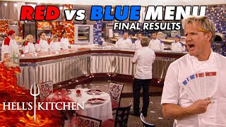 Chef Ramsay’s DISILLUSIONED By Red vs Blue Menu Dinner Service  Hell’s Kitchen [upl. by Chrissy153]