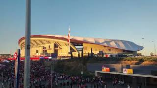 Estadio Cívitas Metropolitano شاهد جماهير اتلتيكو مدريد في ملعب ميتروبوليتانو لمواجهة ريال مدريد [upl. by Betthezul]