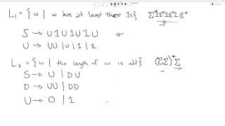 Context Free Grammars  Exercise  Theory of Computing [upl. by Iadrahc]