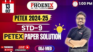 CLASS  9  GM  PETEX FULL PAPER SOLUTION  PHOENIX EDU [upl. by Eimak]