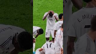 RÜDIGER REACCIÓN A LA LESIÓN DE CARVAJAL EN ESTADIO BERNABÉU football shorts realmadrid [upl. by Let]